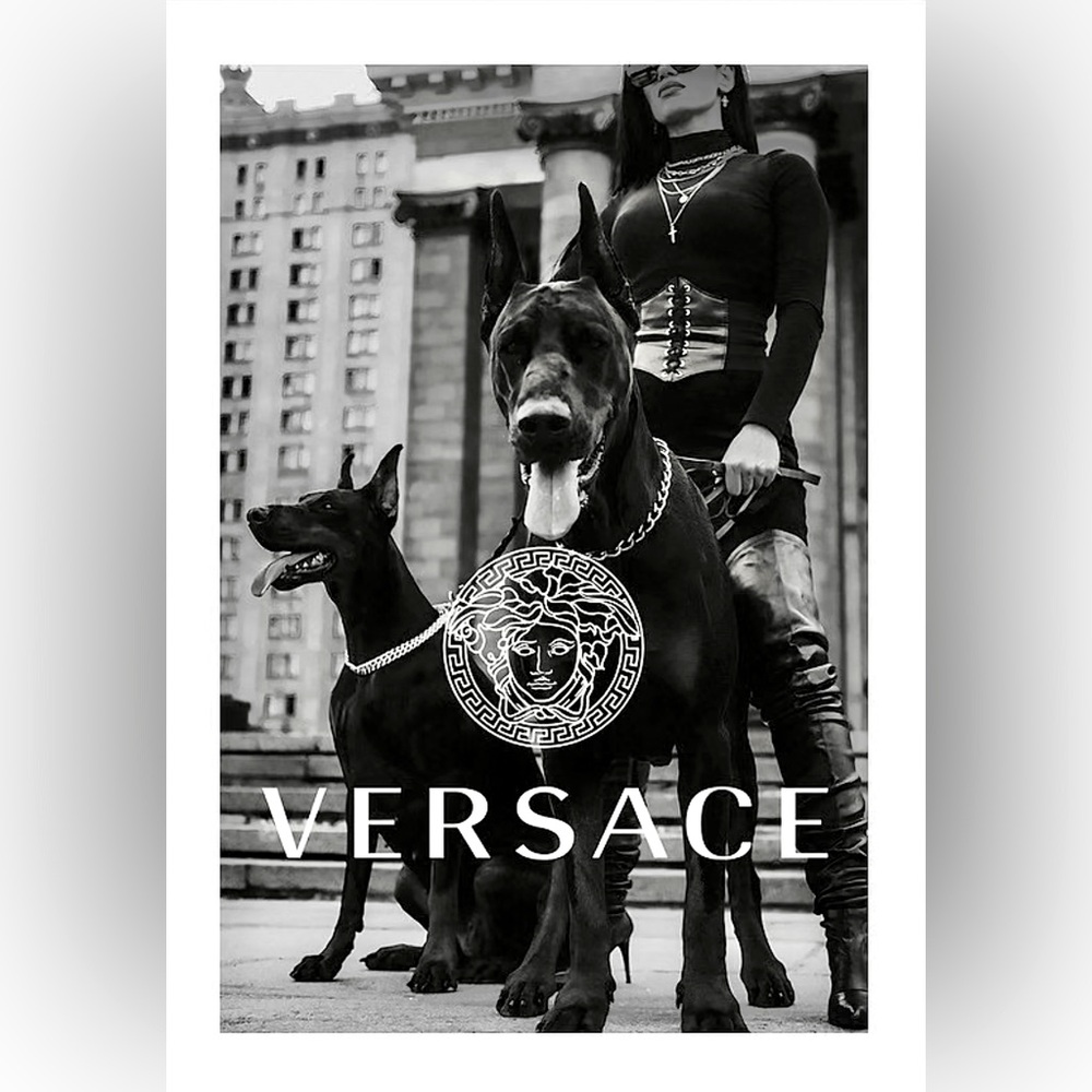 “Luxurious Lap Dogs”~ Doberman Pincher Luxury Wall Art Versace Prada Vogue Gucci